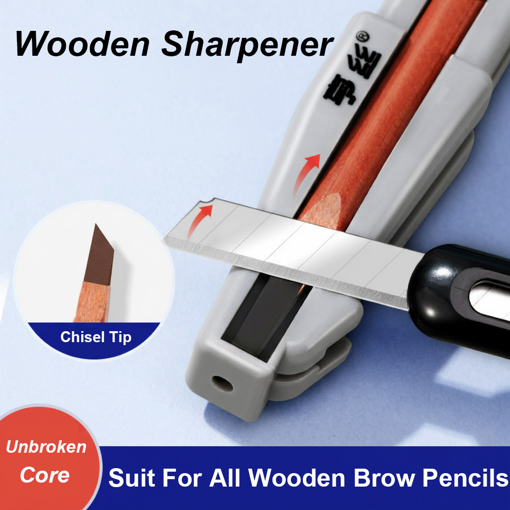 Stationery - Sacapuntas de cejas de madera para
