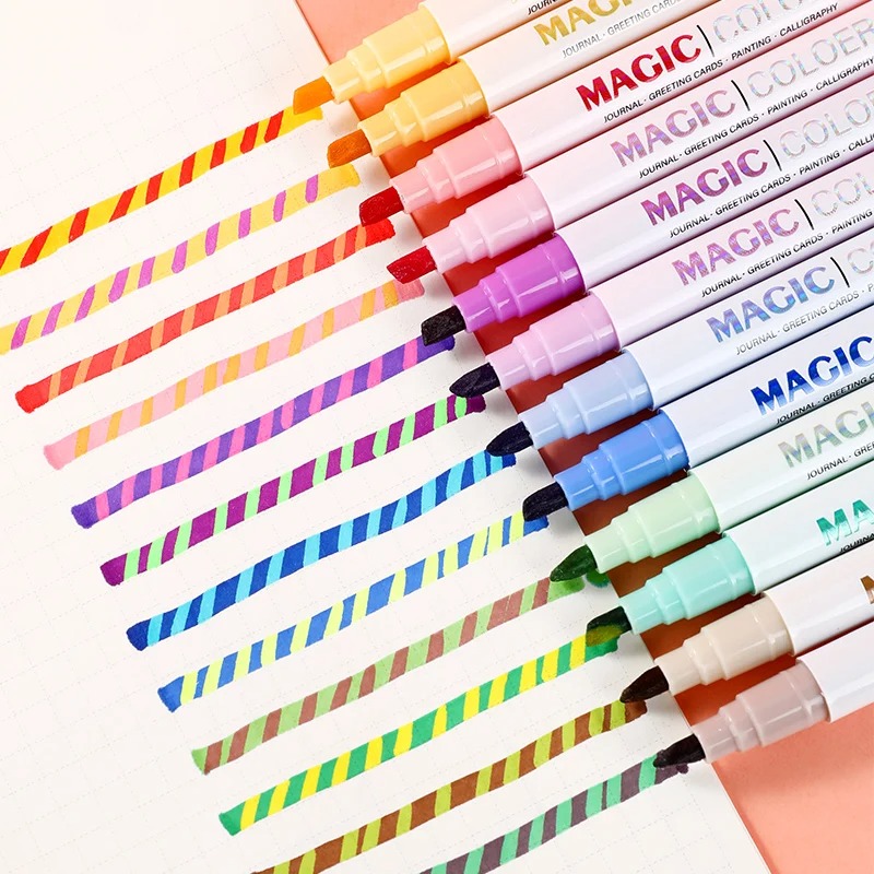Juego de 12 Marcadores de Dobl - Pastel Highlighter Set Double Ended reseña y precio