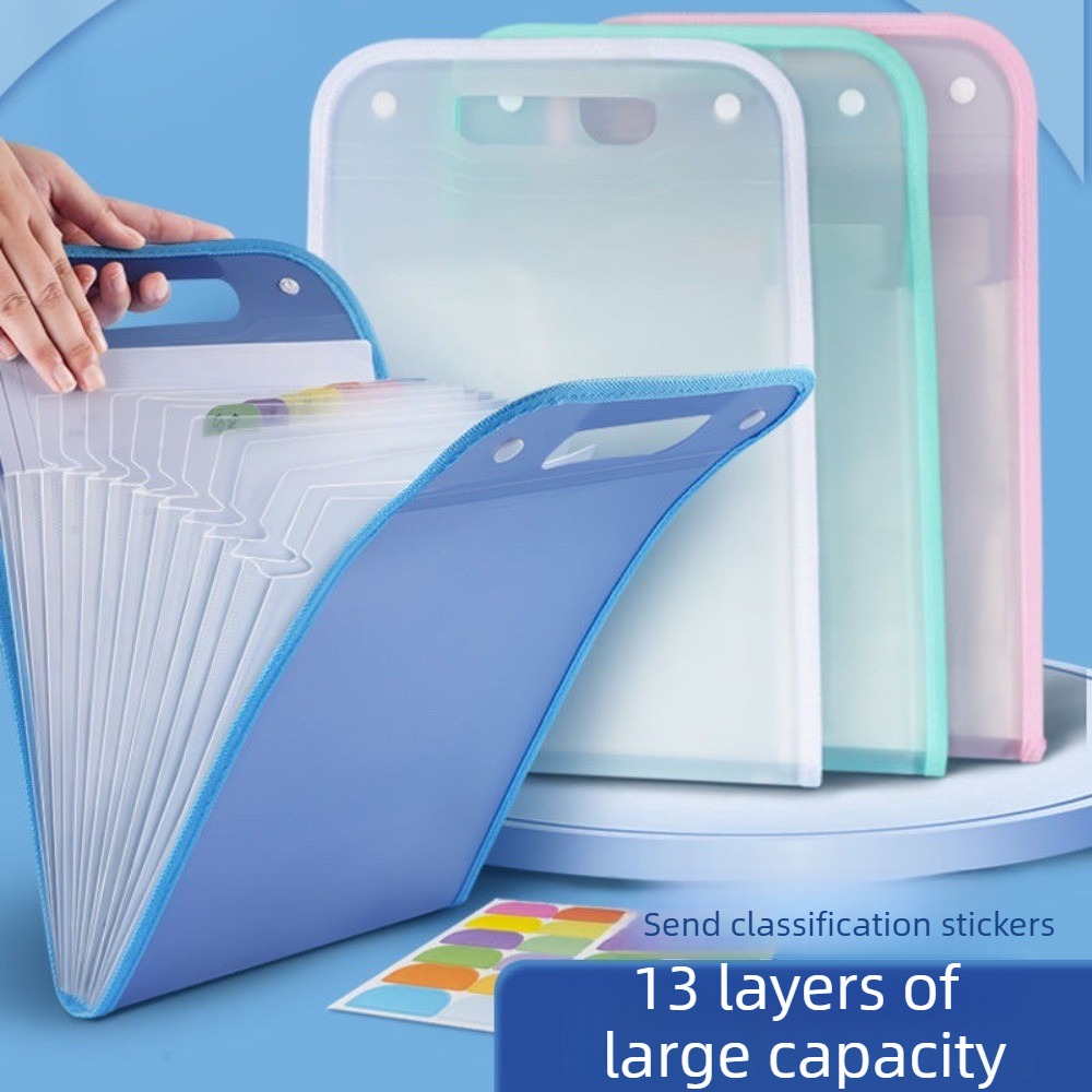 Carpeta de Archivo Translúcida - Expandable Accordion File Folder 13 Pockets reseña y precio